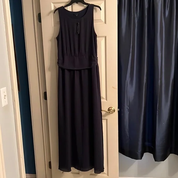 Theory Sleeveless Haridee Navy Dress - Picture 1 of 7